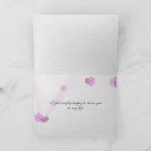 Pink Petunia Friendship Kaart (Binnen)