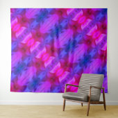 Pink Petunia Ikat Miami Wandkleed (In Situ (horizontaal))