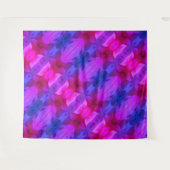 Pink Petunia Ikat Miami Wandkleed (Voorkant (horizontaal))