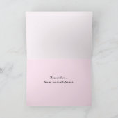Pink Petunia Sympathie Kaart (Binnen)