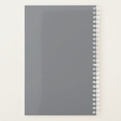 Pink & Pewter Laurentian Floral Custom Name Planner (Achterkant)