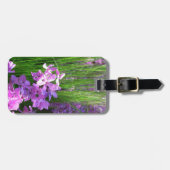 Pink Phlox en Grass Summer Floral Bagagelabel (Voorkant horizontaal)