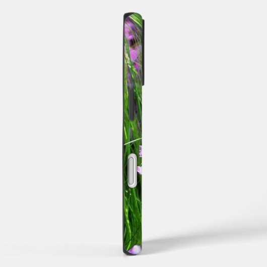 Pink Phlox en Grass Summer Floral Case-Mate iPhone Case (Achterkant / Rechts)