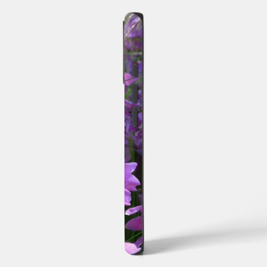 Pink Phlox en Grass Summer Floral Case-Mate iPhone Case (Achterkant / Links)