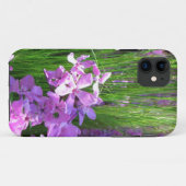 Pink Phlox en Grass Summer Floral Case-Mate iPhone Case (Achterkant (horizontaal))