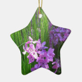 Pink Phlox en Grass Summer Floral Keramisch Ornament (Links)