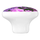 Pink Phlox en Grass Summer Floral Keramische Knop (Zijkant)