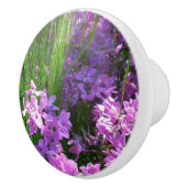 Pink Phlox en Grass Summer Floral Keramische Knop (Rechts)