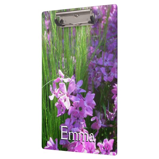 Pink Phlox en Grass Summer Floral Klembord (Links)