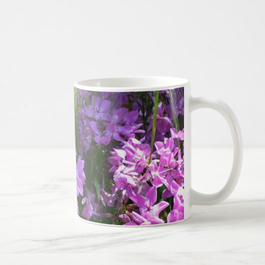 Pink Phlox en Grass Summer Floral Koffiemok (Rechts)