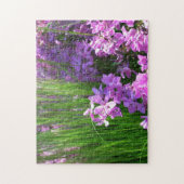 Pink Phlox en Grass Summer Floral Legpuzzel (Verticaal)