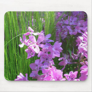Pink Phlox en Grass Summer Floral Muismat