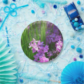Pink Phlox en Grass Summer Floral Papieren Bordje (Feest)