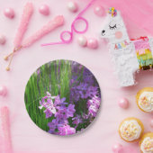 Pink Phlox en Grass Summer Floral Papieren Bordje (Feest)