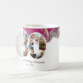 Pink Photo Collage Number 30 - 30th Birthday Koffiemok (Voorkant links)