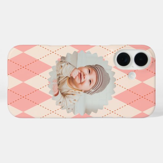 Pink Photo iPhone Case (Achterkant (horizontaal))