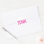 PINK PI NK RONDE STICKER (Envelop)