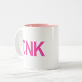 PINK PI NK TWEEKLEURIGE KOFFIEMOK (Voorkant links)