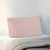 Pink Piaid Pattern Pillowcase Kussensloop