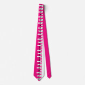 Pink Piano Neck Tie for Musical Style Statement Stropdas (Voorkant)