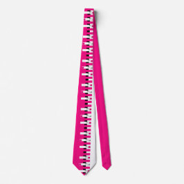 Pink Piano Neck Tie for Musical Style Statement Stropdas