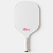 Pink Pickleball Paddle - personaliseren met naam (Achterkant)