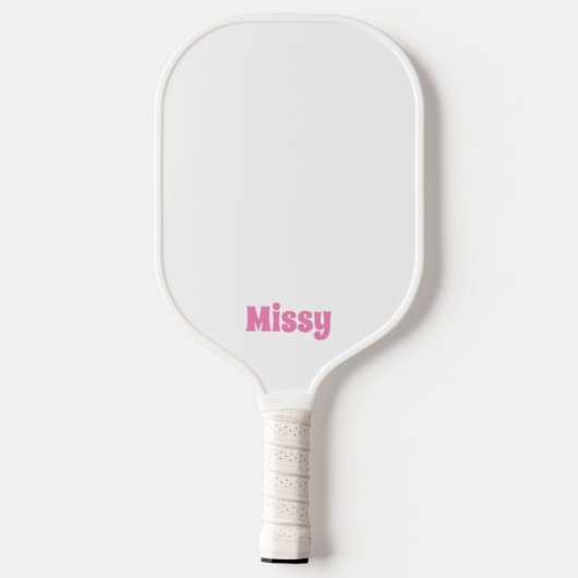 Pink Pickleball Paddle - personaliseren met naam (Achterkant)