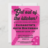 Pink Pickleball Party Sportpeddels Verjaardag Kaart (Voorkant)