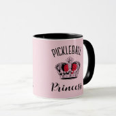 Pink Pickleball Princess Crown Mok (Voorkant rechts)