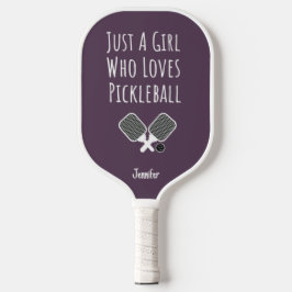 Pink Pickleball Sports Cute For Kids Girl Girly Pickleball Paddle