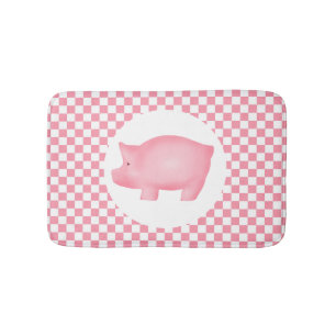 Pink Pig Bath Mat