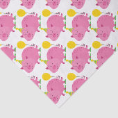 Pink Pig Birthday Tissuepapier (Detail)