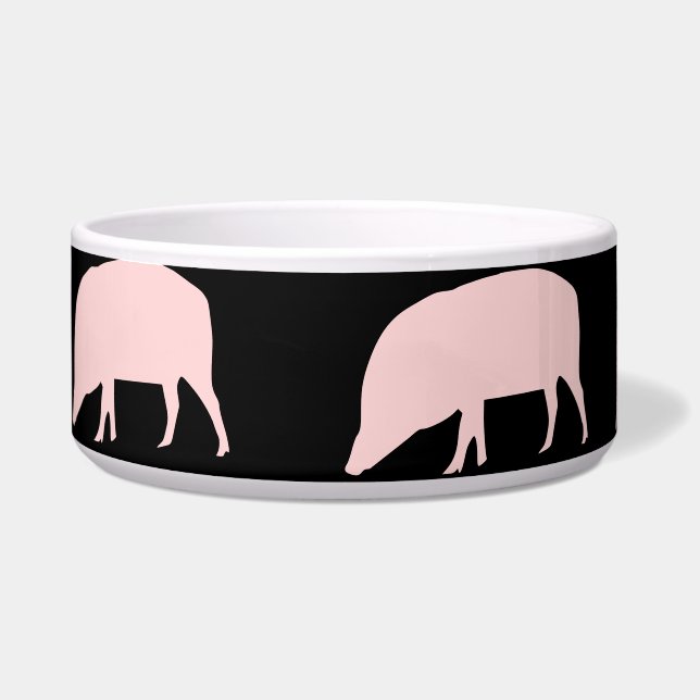 Pink Pig Dog Bowl Voerbakje (Links)