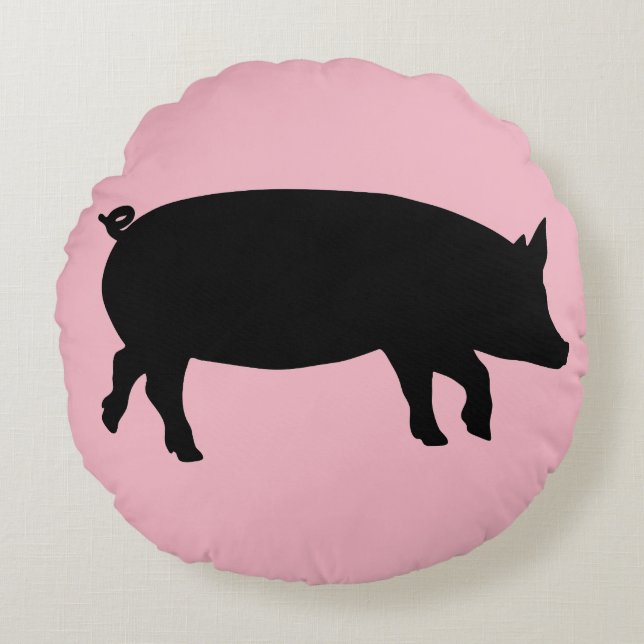 PINK PIG KUSSENS Round (Voorkant)