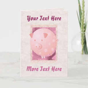 Pink Piggy Kaart