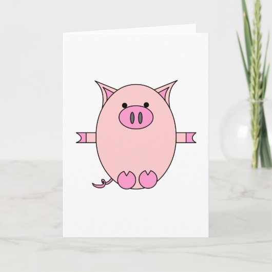 Pink Piggy Power Kaart (Voorkant)