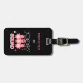 Pink piggy squad bagagelabel (Voorkant horizontaal)