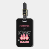 Pink piggy squad bagagelabel (Voorkant verticaal)