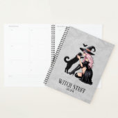 Pink Pin Up Witch Planner (Display)
