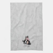 Pink Pin Up Witch Theedoek (Verticaal)