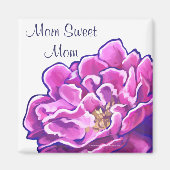 Pink Pink Peony Ma Sweet Mam Magnet (Voorkant)