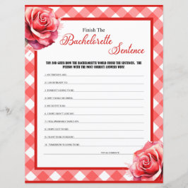 Pink Pinup Bachelorette Finish the Sentence Game