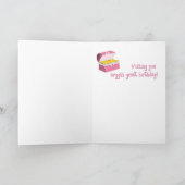 Pink Pirate Birthday Kaart (Binnen)