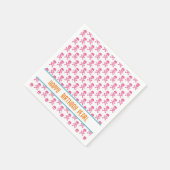 Pink Pirate Crossbones Modern Happy Birthday NAAM Servet (Hoek)