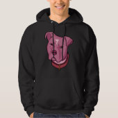 Pink Pitbull Hoodie (Voorkant)