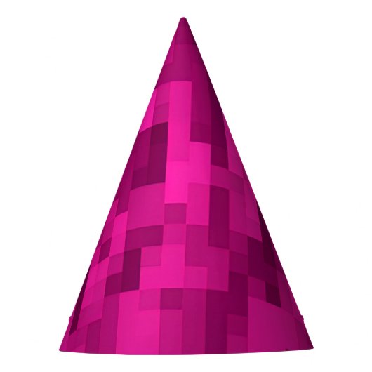 Pink Pixel Party Pet Feesthoedjes (Voorkant)
