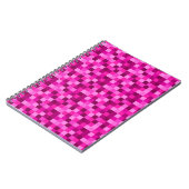 Pink Pixels Cover Notebook  Gamer Pattern Journal Notitieboek (Linkerzijde)