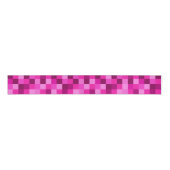 Pink Pixels Ribbon, Modern Pixels Pink Ribbon Grosgrain Lint (Voorkant)