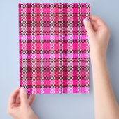 Pink Plaid Bulk Scrapbook Paper Pages Flyer (Hand)