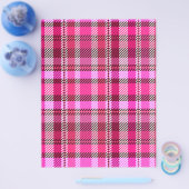 Pink Plaid Bulk Scrapbook Paper Pages Flyer (Enkel)